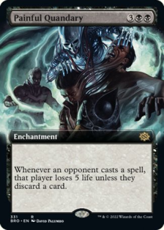 (331) Magic The Gathering The Brothers' War: Extras Single: Painful Quandary  Rare