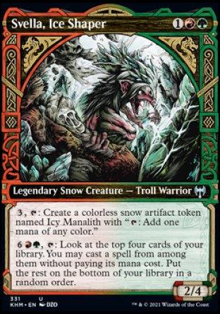 (331) Magic The Gathering Kaldheim: Extras Single: Svella, Ice Shaper  Uncommon