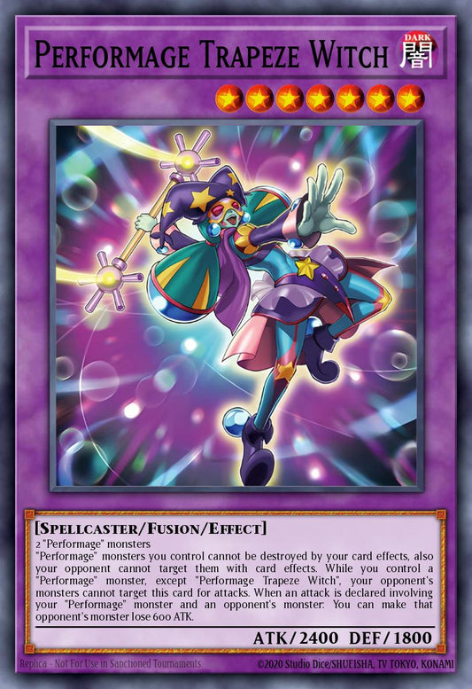 (053) YuGiOh TCG MZTM: Maze of the Master Single: Performage Trapeze Witch  Super Rare