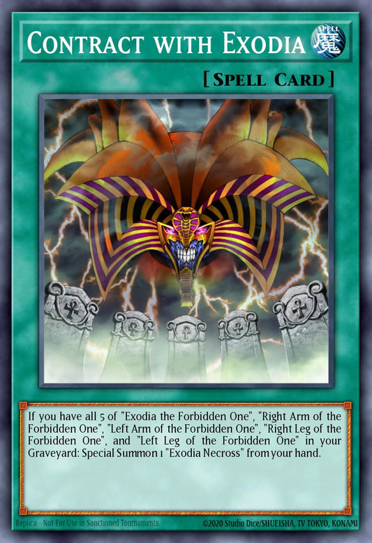 (EN031) YuGiOh TCG DCR: Dark Crisis Single: Contract with Exodia (V.2 - Common)  Common