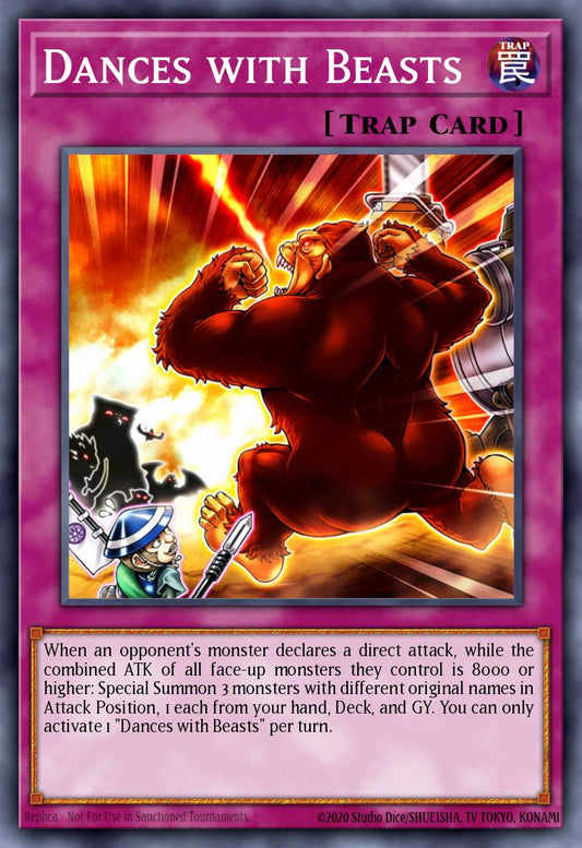 (203) YuGiOh TCG MP20: 2020 Tin of Lost Memories Mega Pack Single: Dances with Beasts  Super Rare