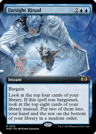 (332) Magic The Gathering Wilds of Eldraine: Extras Single: Farsight Ritual Holo Rare