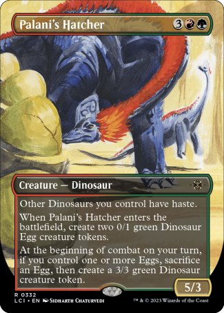 (332) Magic The Gathering The Lost Caverns of Ixalan: Extras Single: Palani's Hatcher  Rare