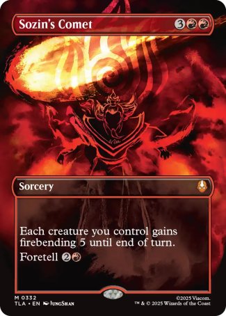 (332) Magic The Gathering Magic: The Gathering | Avatar: The Last Airbender: Extras Single: Sozin's Comet (V.2)  Mythic