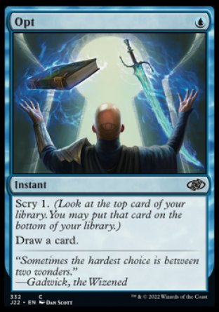(332) Magic The Gathering Jumpstart 2022 Single: Opt  Common