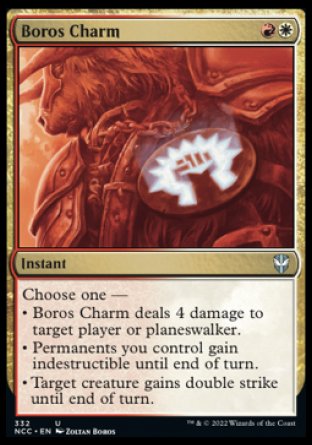(332) Magic The Gathering Commander: Streets of New Capenna Single: Boros Charm  Uncommon