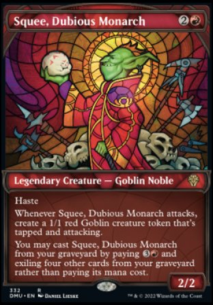 (332) Magic The Gathering Dominaria United: Extras Single: Squee, Dubious Monarch (V.2) Holo Rare