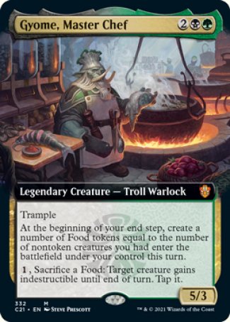 (332) Magic The Gathering Commander: Strixhaven: Extras Single: Gyome, Master Chef  Mythic