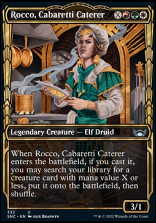 (332) Magic The Gathering Streets of New Capenna: Extras Single: Rocco, Cabaretti Caterer (V.1)  Uncommon