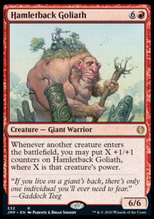 (332) Magic The Gathering Jumpstart Single: Hamletback Goliath  Rare