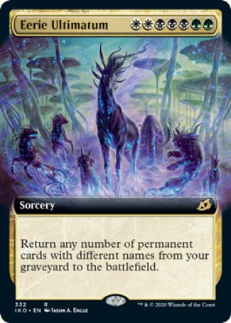 (332) Magic The Gathering Ikoria: Lair of Behemoths: Extras Single: Eerie Ultimatum Holo Rare
