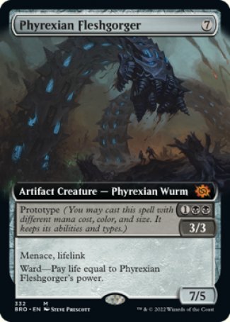 (332) Magic The Gathering The Brothers' War: Extras Single: Phyrexian Fleshgorger Holo Mythic