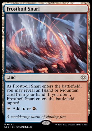 (332) Magic The Gathering Commander: The Lost Caverns of Ixalan Single: Frostboil Snarl  Rare