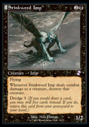 (332) Magic The Gathering Time Spiral Remastered: Extras Single: Stinkweed Imp Holo Time Shifted