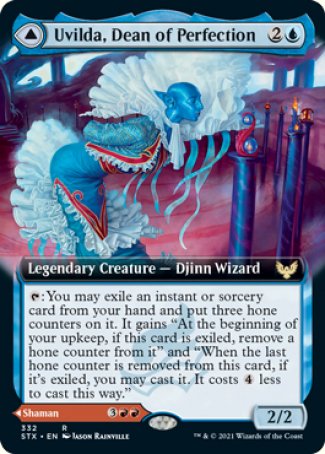 (332) Magic The Gathering Strixhaven: School of Mages: Extras Single: Uvilda, Dean of Perfection // Nassari, Dean of Expression  Rare