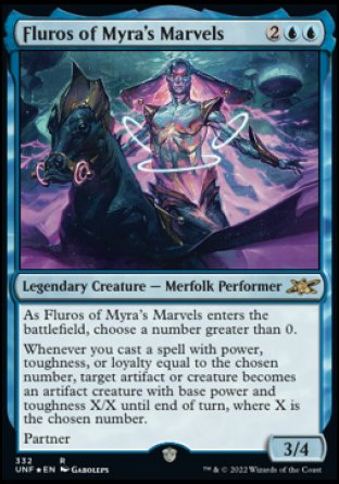 (332) Magic The Gathering Unfinity: Extras Single: Fluros of Myra's Marvels (V.2)  Rare