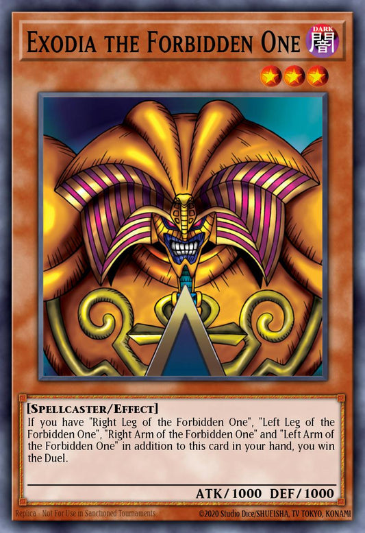 (306) YuGiOh TCG LCYW: Legendary Collection 3: Mega Pack Single: Exodia the Forbidden One  Secret Rare