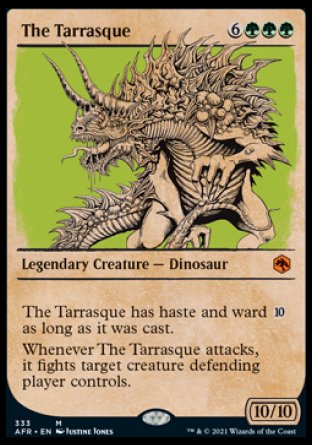 (333) Magic The Gathering Adventures in the Forgotten Realms: Extras Single: The Tarrasque Holo Mythic