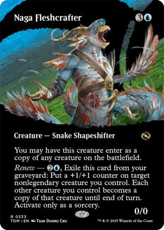 (333) Magic The Gathering Tarkir: Dragonstorm: Extras Single: Naga Fleshcrafter Holo Rare
