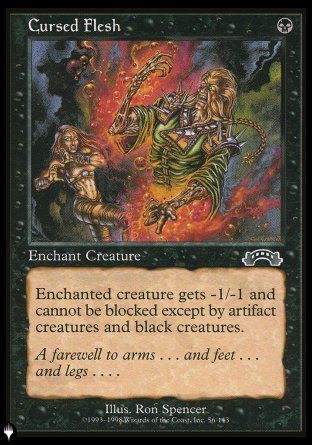 (056) Magic The Gathering The List Single: Cursed Flesh  Common