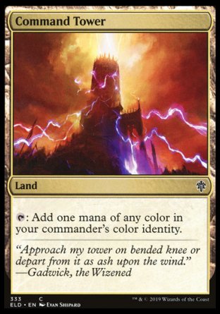 (333) Magic The Gathering Throne of Eldraine: Extras Single: Command Tower Holo Common