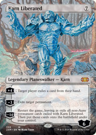 (333) Magic The Gathering Double Masters: Extras Single: Karn Liberated  Mythic