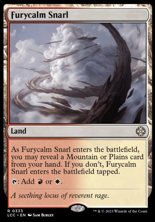 (333) Magic The Gathering Commander: The Lost Caverns of Ixalan Single: Furycalm Snarl  Rare