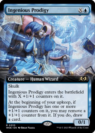 (333) Magic The Gathering Wilds of Eldraine: Extras Single: Ingenious Prodigy Holo Rare