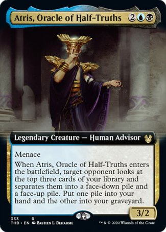 (333) Magic The Gathering Theros Beyond Death: Extras Single: Atris, Oracle of Half-Truths Holo Rare
