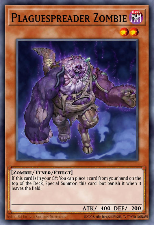 (207) YuGiOh TCG RA03: Quarter Century Bonanza Single: Plaguespreader Zombie (V.1 - Platinum Secret Rare)  Platinum Secret Rare