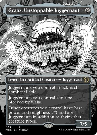 (334) Magic The Gathering Phyrexia: All Will Be One: Extras Single: Graaz, Unstoppable Juggernaut (V.1) Holo Rare