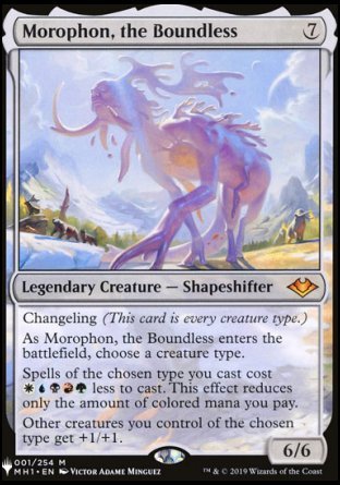 (001) Magic The Gathering The List Single: Morophon, the Boundless  Mythic