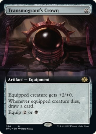 (334) Magic The Gathering The Brothers' War: Extras Single: Transmogrant's Crown  Rare