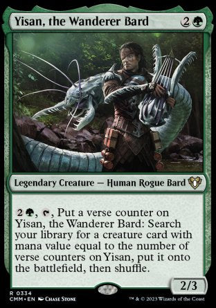 (334) Magic The Gathering Commander Masters Single: Yisan, the Wanderer Bard Holo Rare