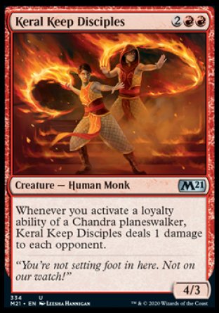 (334) Magic The Gathering Core 2021: Extras Single: Keral Keep Disciples  Uncommon