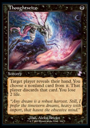 (334) Magic The Gathering Time Spiral Remastered: Extras Single: Thoughtseize  Time Shifted