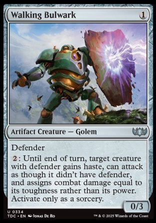 (334) Magic The Gathering Commander: Tarkir: Dragonstorm Single: Walking Bulwark  Uncommon