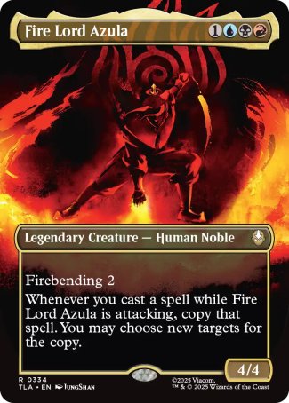 (334) Magic The Gathering Magic: The Gathering | Avatar: The Last Airbender: Extras Single: Fire Lord Azula (V.2)  Rare