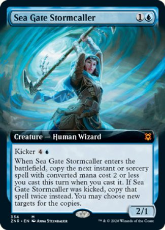 (334) Magic The Gathering Zendikar Rising: Extras Single: Sea Gate Stormcaller  Mythic