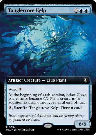 (334) Magic The Gathering Commander: Murders at Karlov Manor: Extras Single: Tangletrove Kelp  Rare