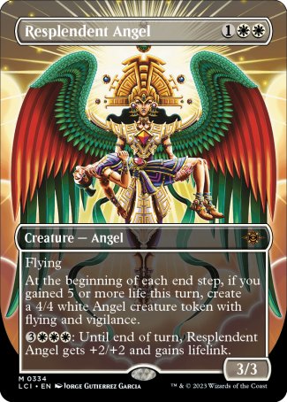 (334) Magic The Gathering The Lost Caverns of Ixalan: Extras Single: Resplendent Angel  Mythic