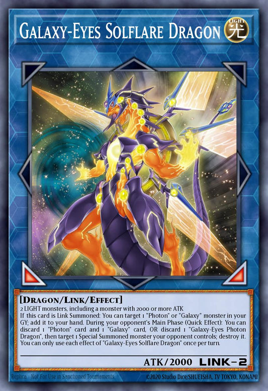 (188) YuGiOh TCG MP19: 2019 Gold Sarcophagus Tin Mega Pack Single: Galaxy-Eyes Solflare Dragon  Secret Rare