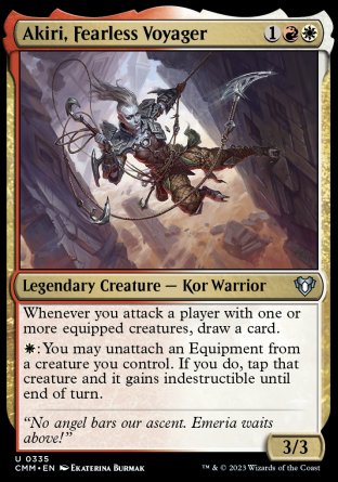 (335) Magic The Gathering Commander Masters Single: Akiri, Fearless Voyager Holo Uncommon