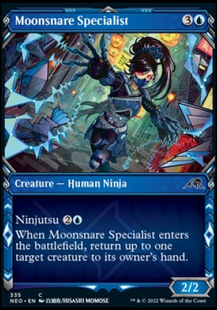 (335) Magic The Gathering Kamigawa: Neon Dynasty: Extras Single: Moonsnare Specialist Holo Common