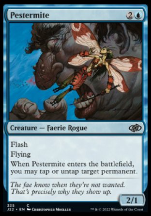 (335) Magic The Gathering Jumpstart 2022 Single: Pestermite Holo Common