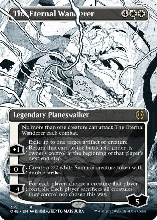 (335) Magic The Gathering Phyrexia: All Will Be One: Extras Single: The Eternal Wanderer (V.1) Holo Rare