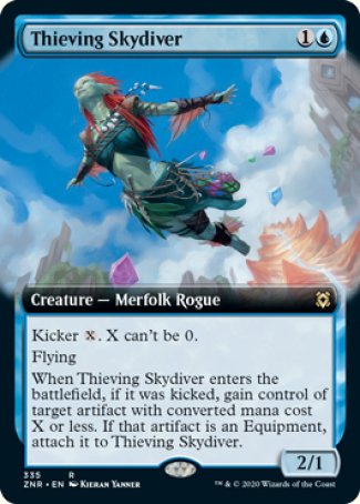 (335) Magic The Gathering Zendikar Rising: Extras Single: Thieving Skydiver  Rare