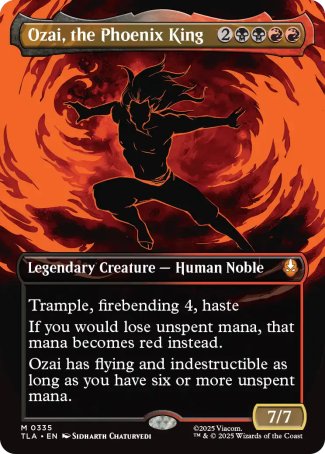 (335) Magic The Gathering Magic: The Gathering | Avatar: The Last Airbender: Extras Single: Ozai, the Phoenix King (V.2) Holo Mythic