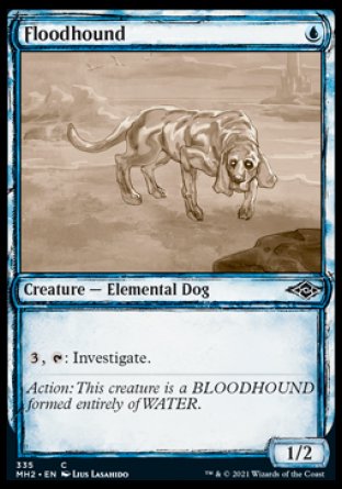 (335) Magic The Gathering Modern Horizons 2: Extras Single: Floodhound  Common