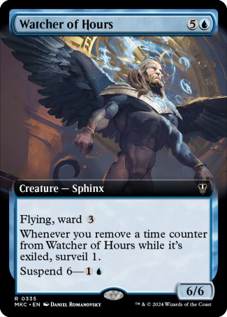 (335) Magic The Gathering Commander: Murders at Karlov Manor: Extras Single: Watcher of Hours  Rare